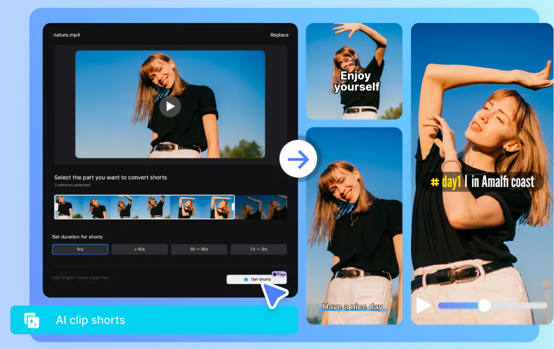 Convertissez de longues vidéos en courts métrages pour booster le CTR YouTube