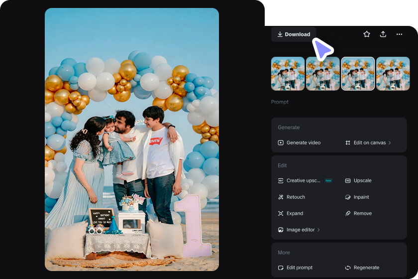 Download your enhanced image