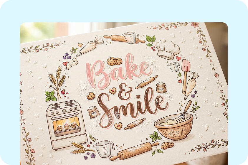 Make calligraphy designs for invitations