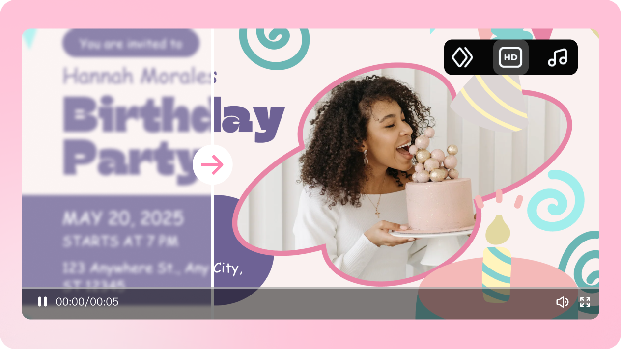 enhance invitation video 