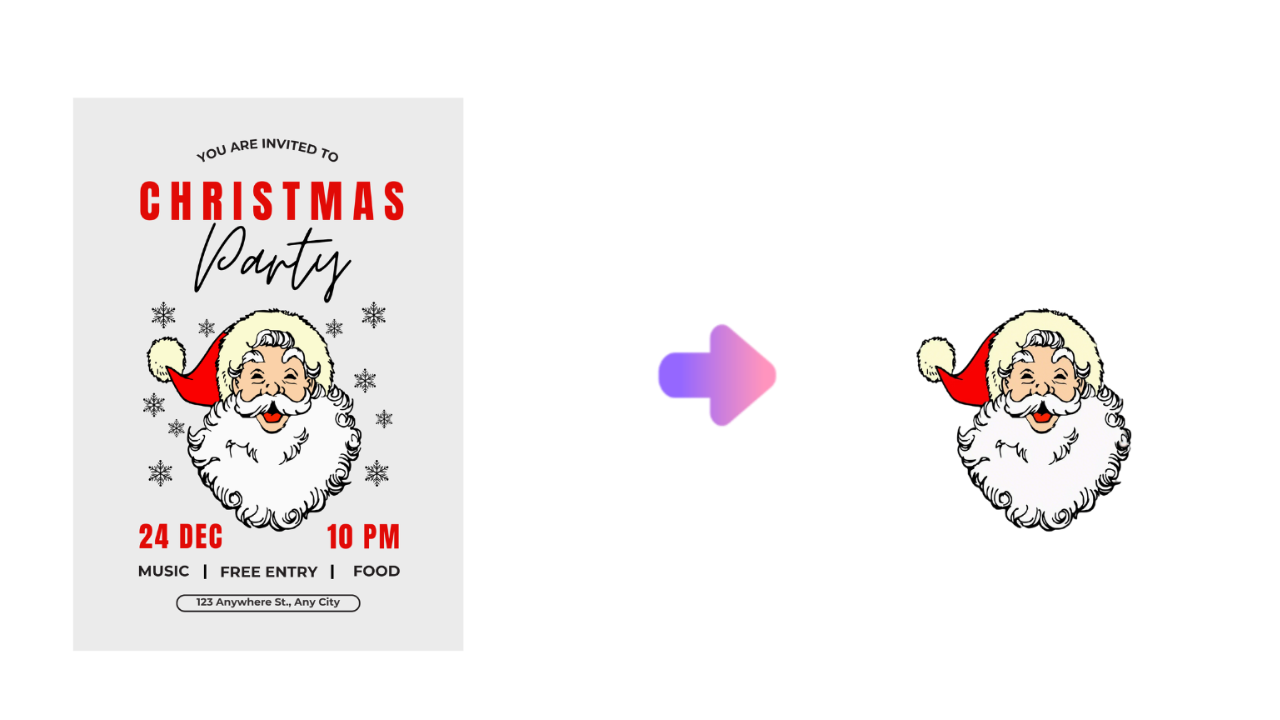 christmas flyer background remover