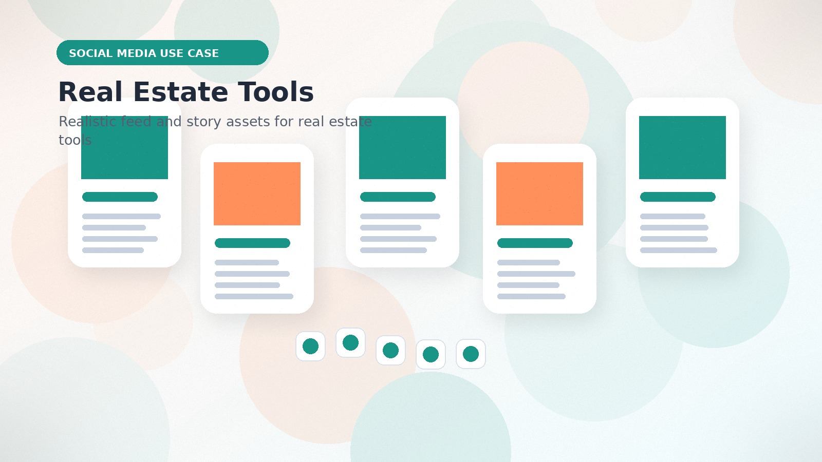 Real Estate Tools realistic social media use case visual for real estate tools