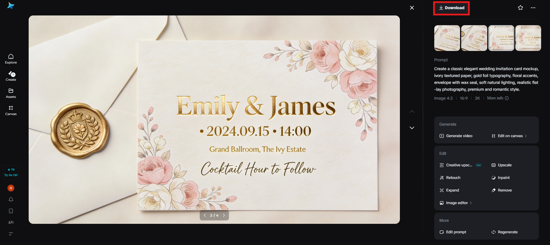 Download the final image
