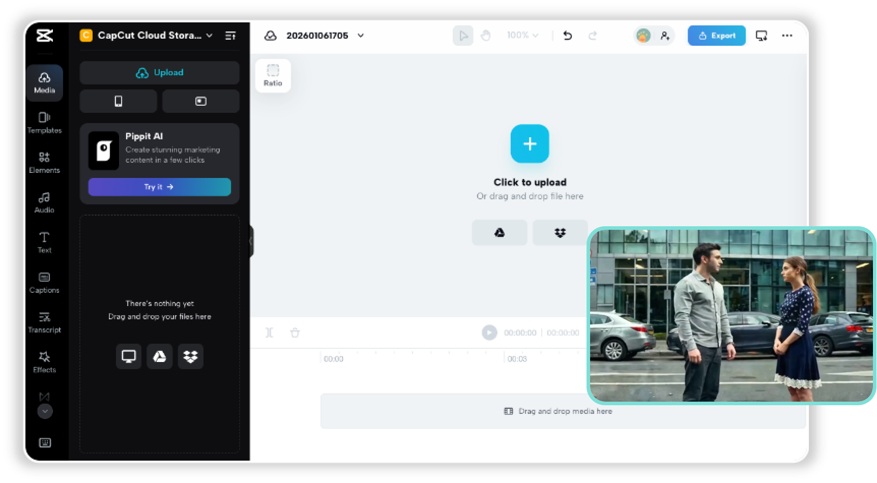 Import your video footage