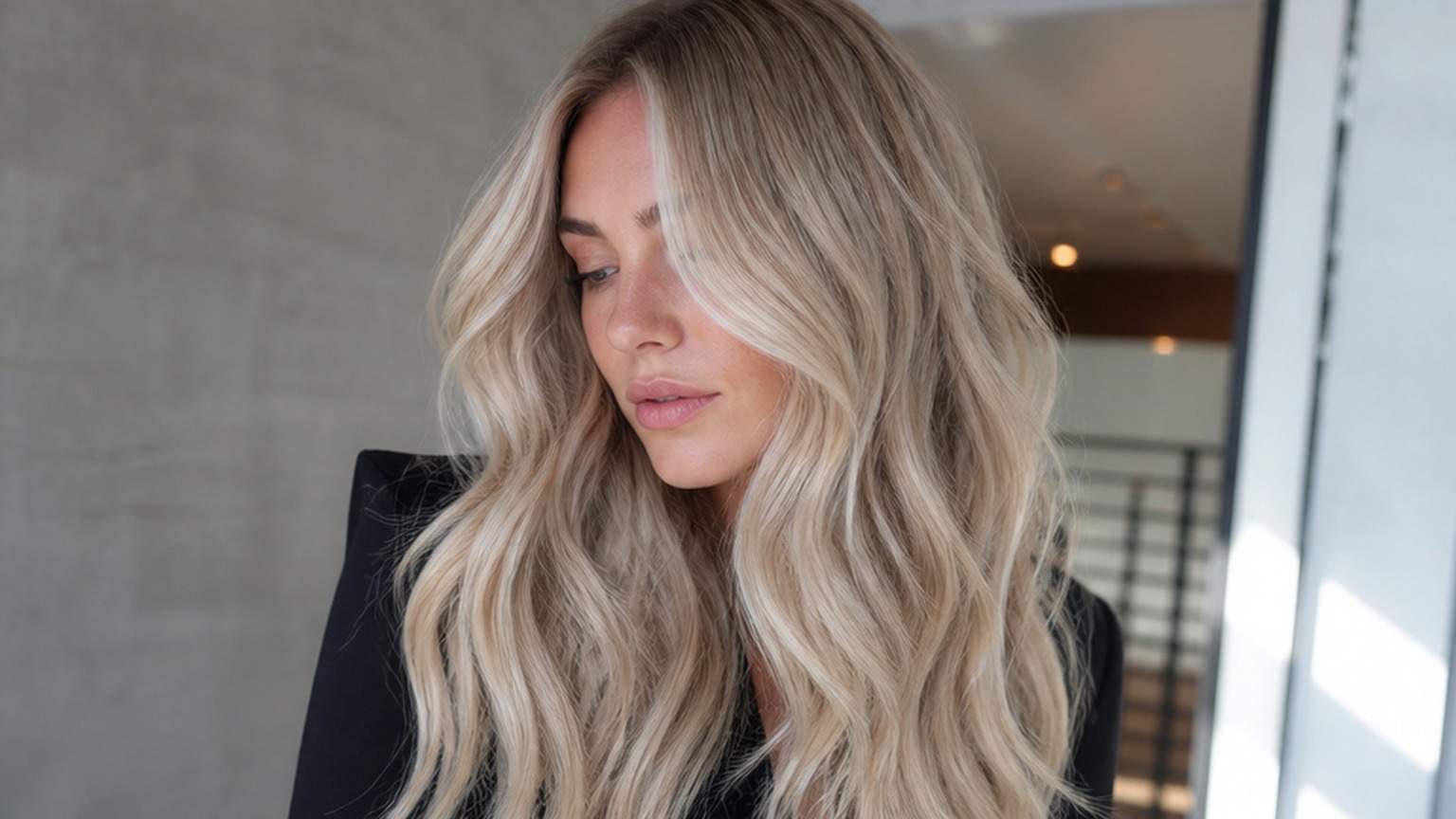 Natural studio portrait of a fictional adult Hair Color Trends 2026