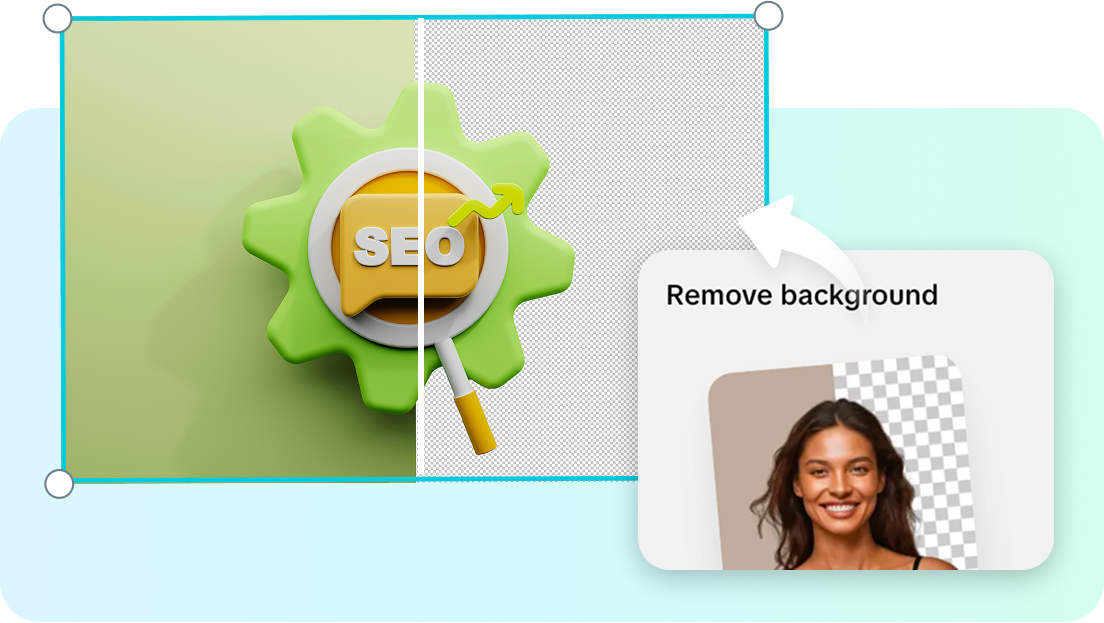 Remove backgrounds with AI for a clean look