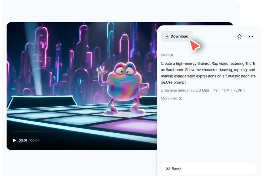 Preview and download the viral clip