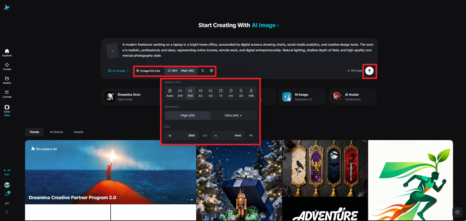 Select model and optimize for commercial visuals