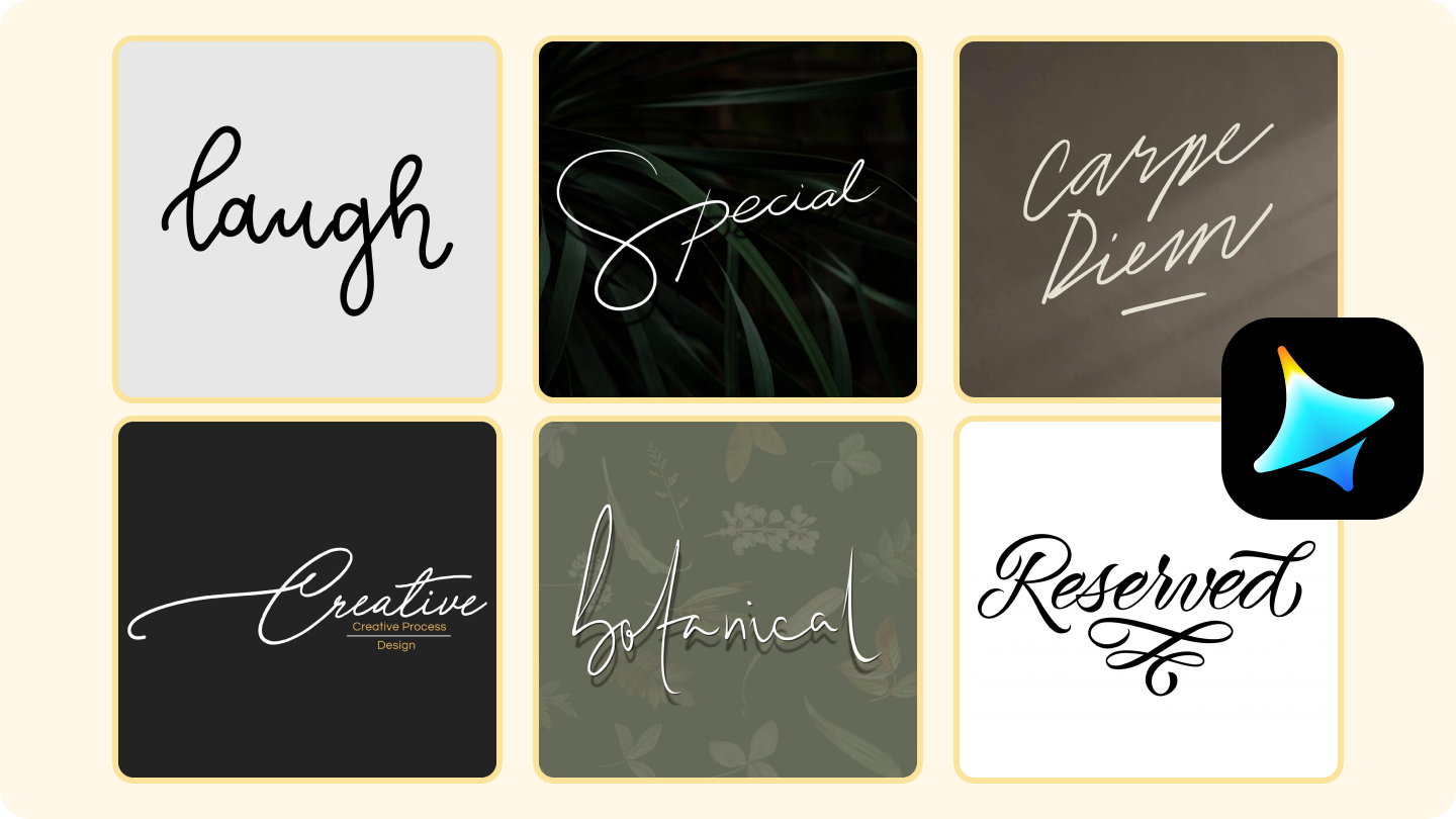 Generador de firma cursiva