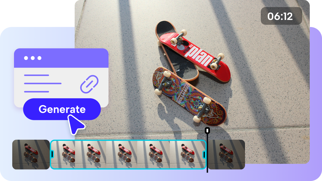 AI-created promotional video with one click