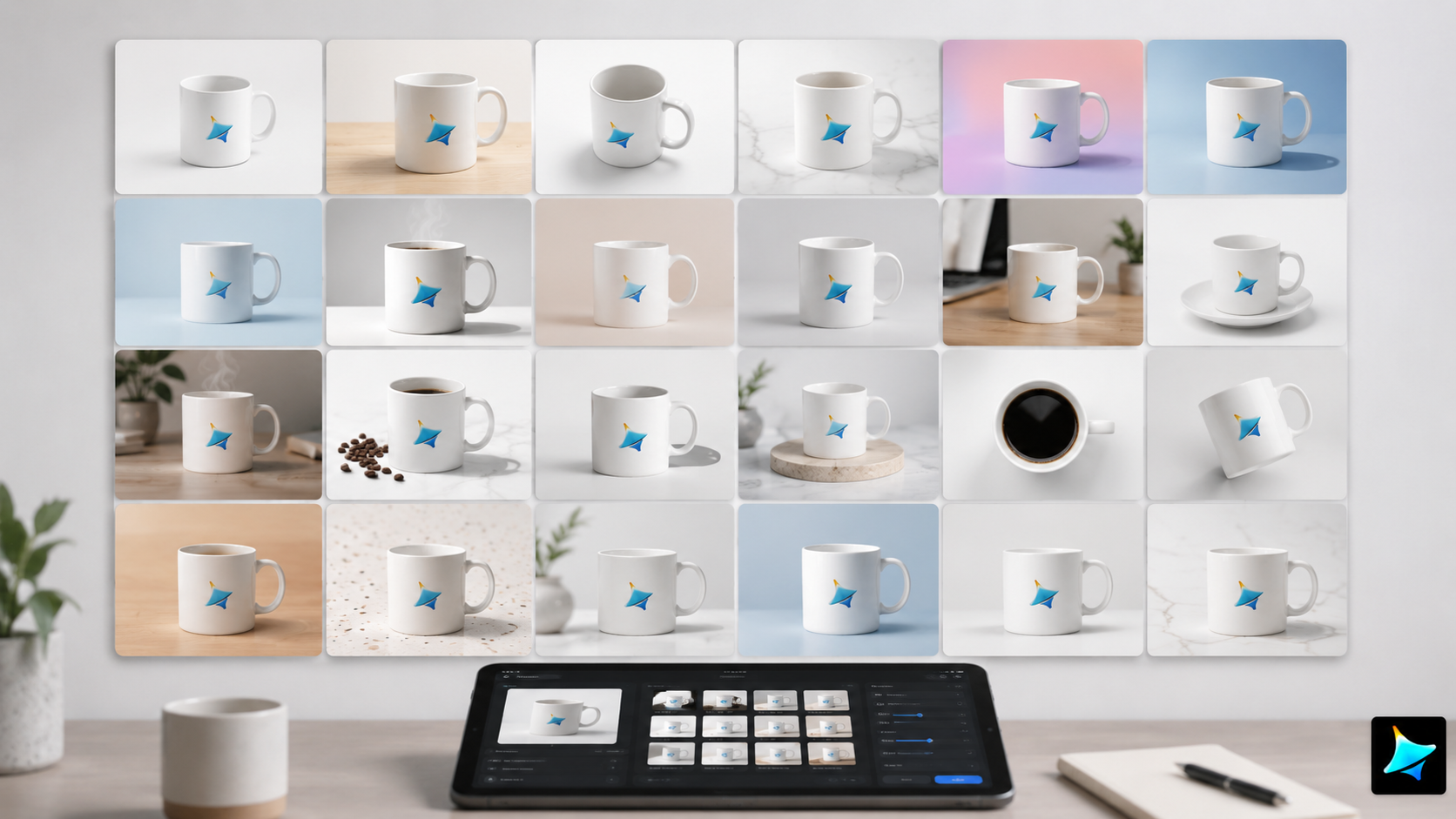 Dreamina AI Batch-Image-Generierungstool zur Erstellung konsistenter Produktkataloge, sozialer Serien und Kampagnen-Assets mit serienbezogenen Aufforderungen und Multi-Image-Fusion.