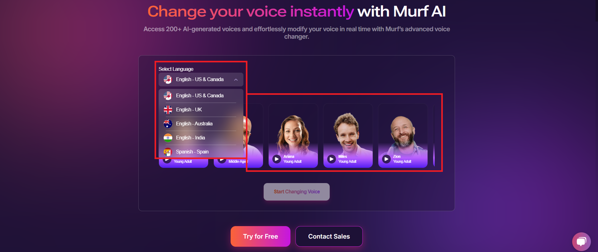 Bir dil seçin ve yapay zeka seslerini önizleyin
