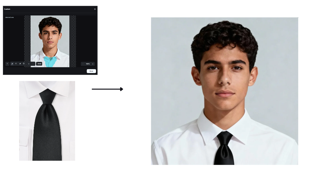 คุณสมบัติการแก้ไขแบบโต้ตอบใน Dreamina