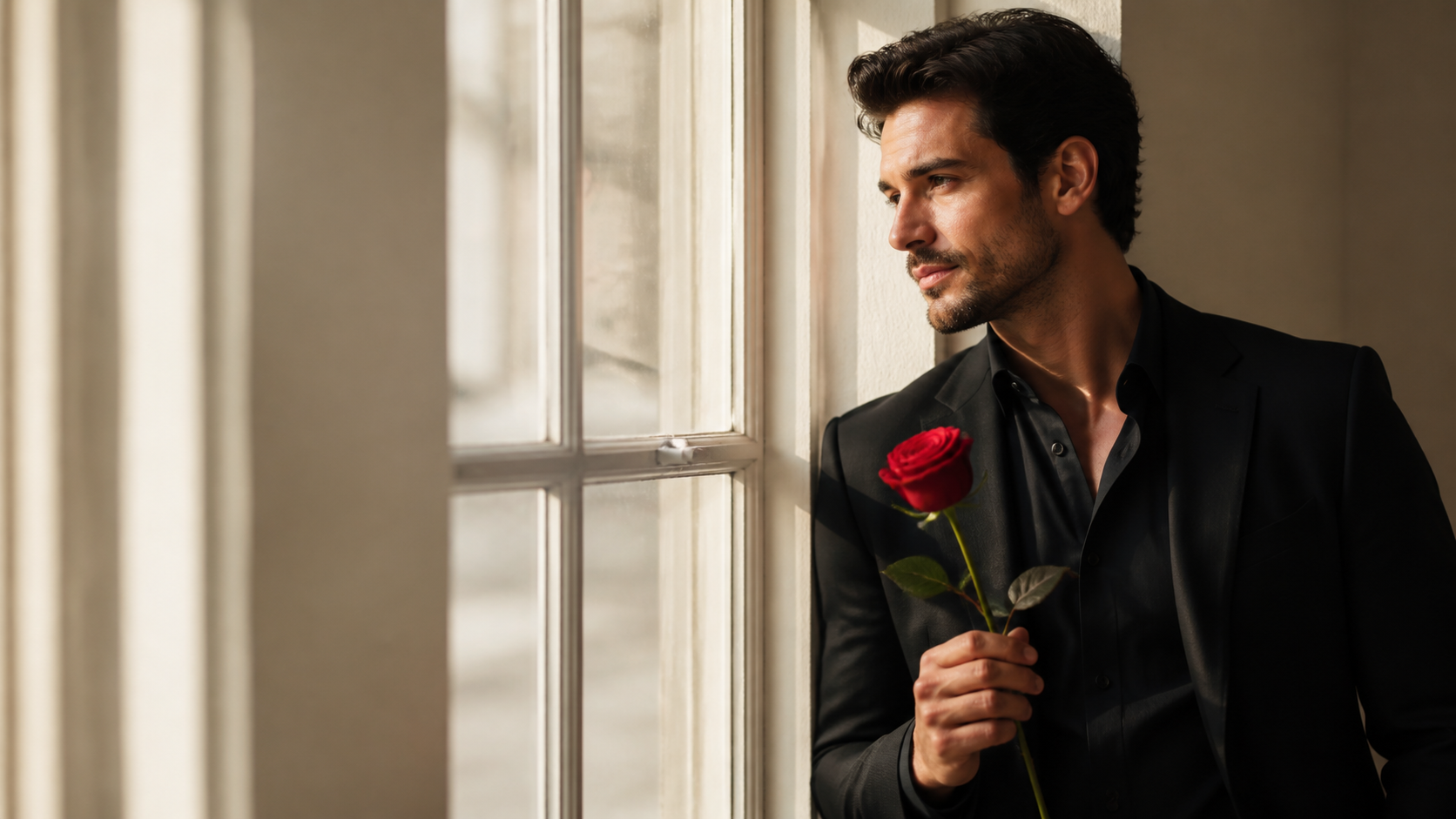Man Holding Rose AI Photo Editing Prompts original Dreamina visual