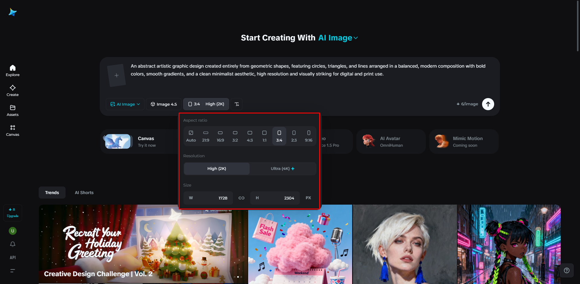 Generate graphic designs