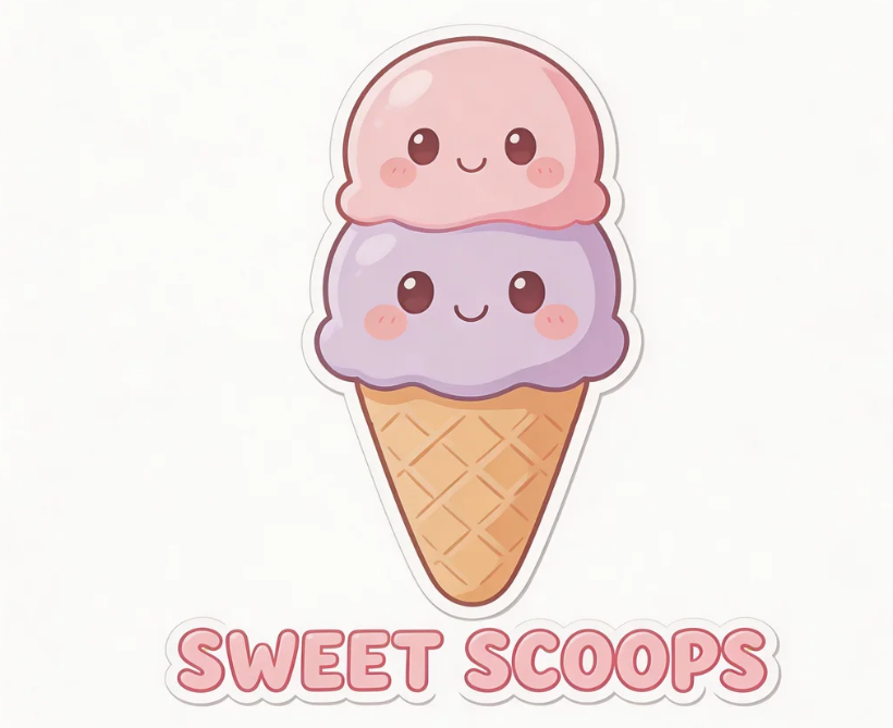 Ice cream logo