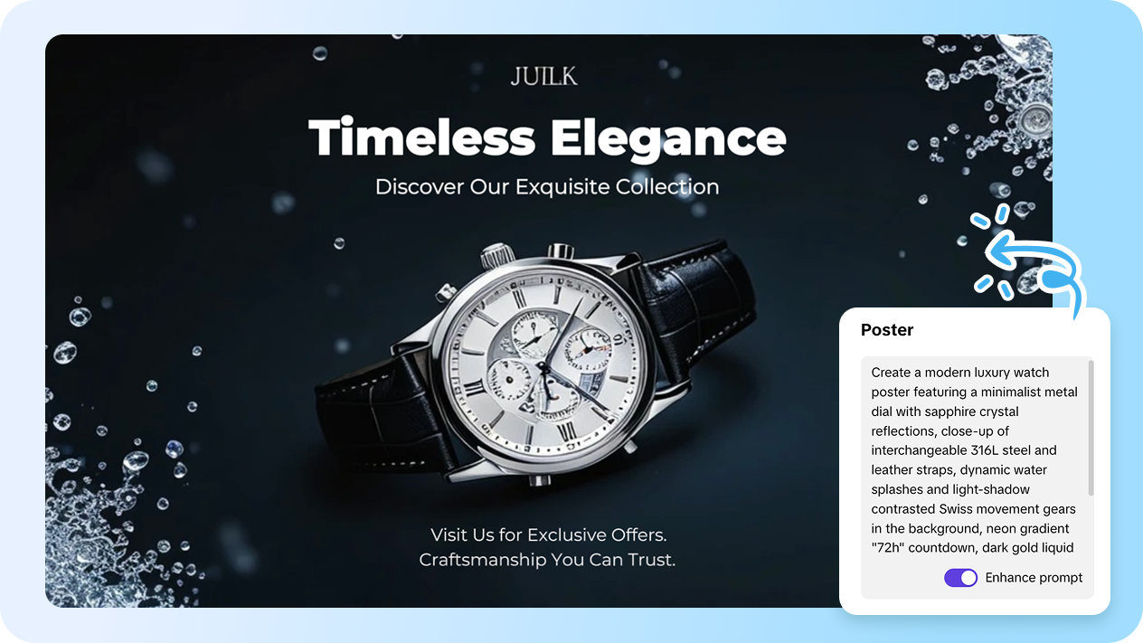 Ai design interface of Pippit
