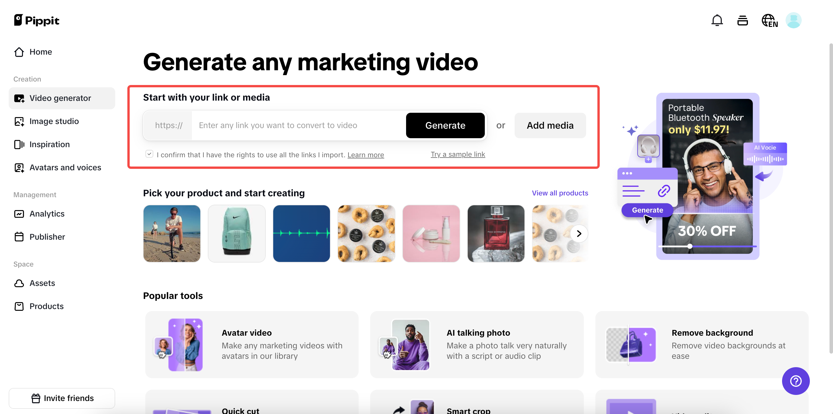 One-click video solution