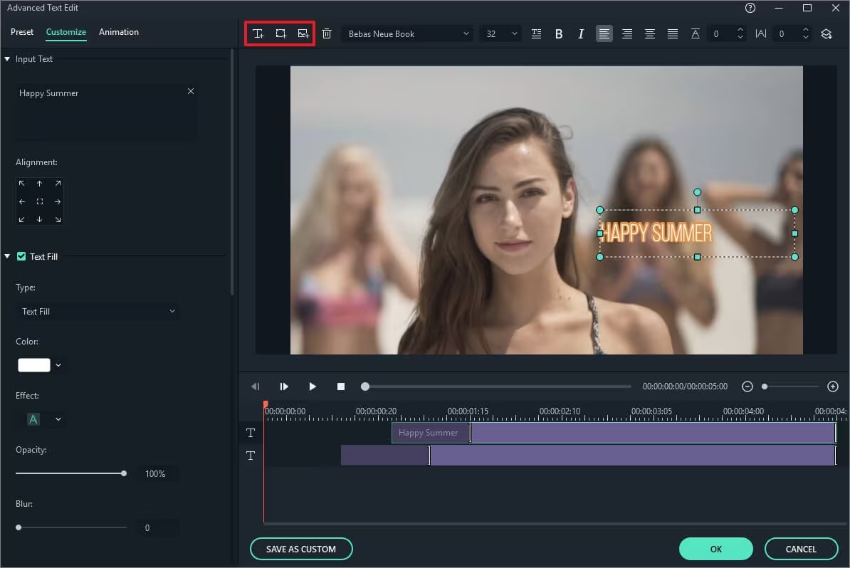 Інтерфейс Wondershare - ідеальний текстовий фоторедактор