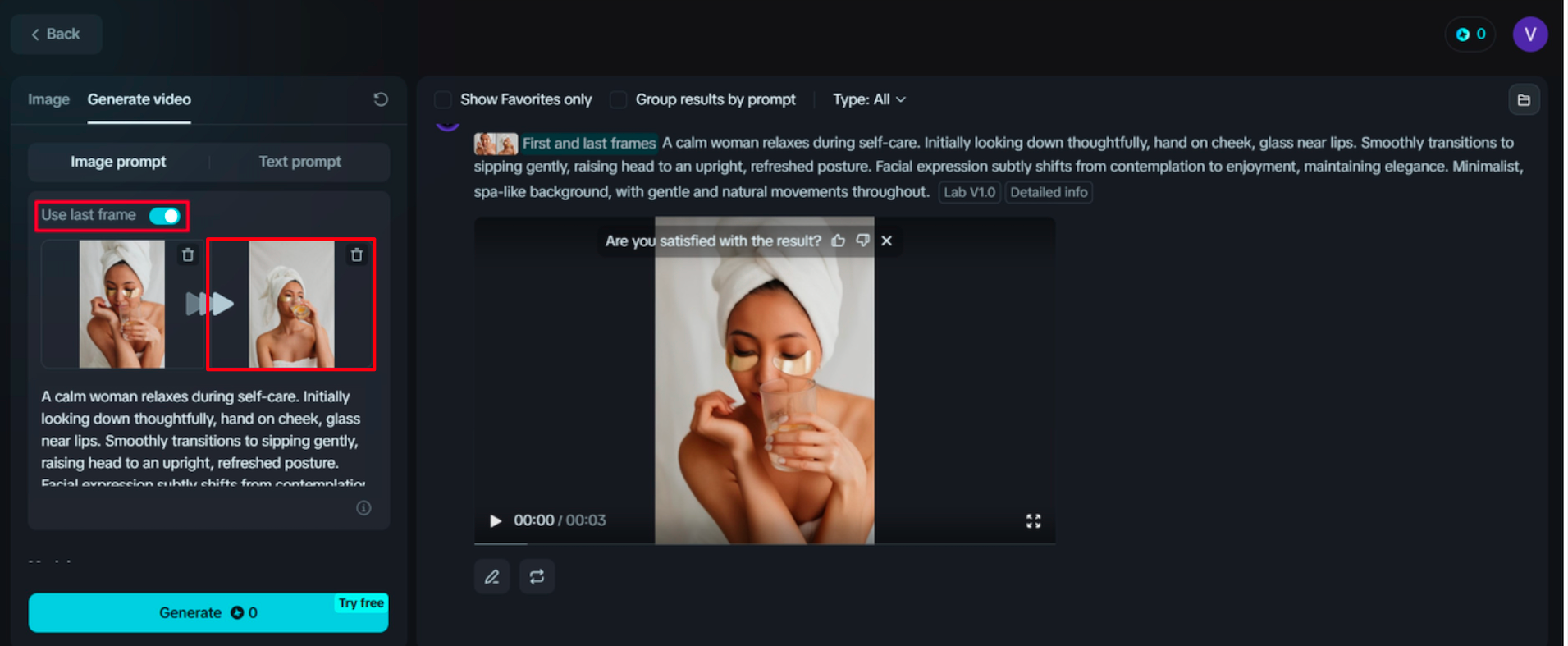 Fotografie online în editor video