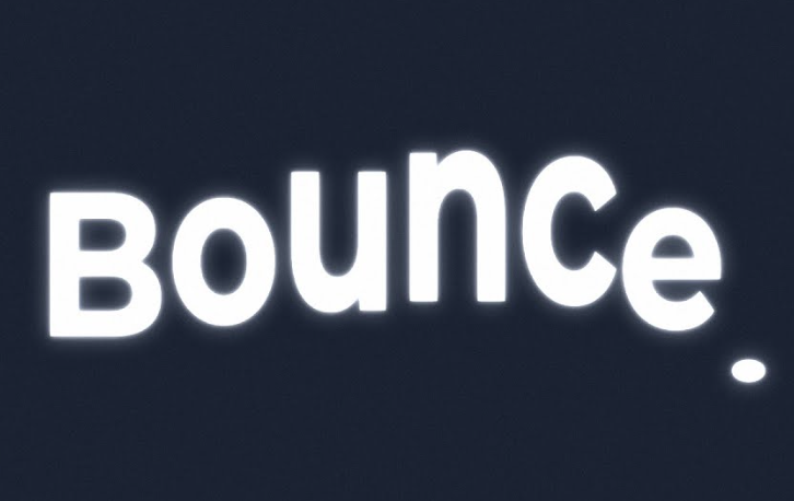 Types of Alight Motion text presets: Bouncy text