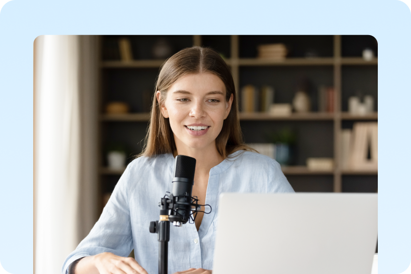 Producir podcasts visuales y multilingües