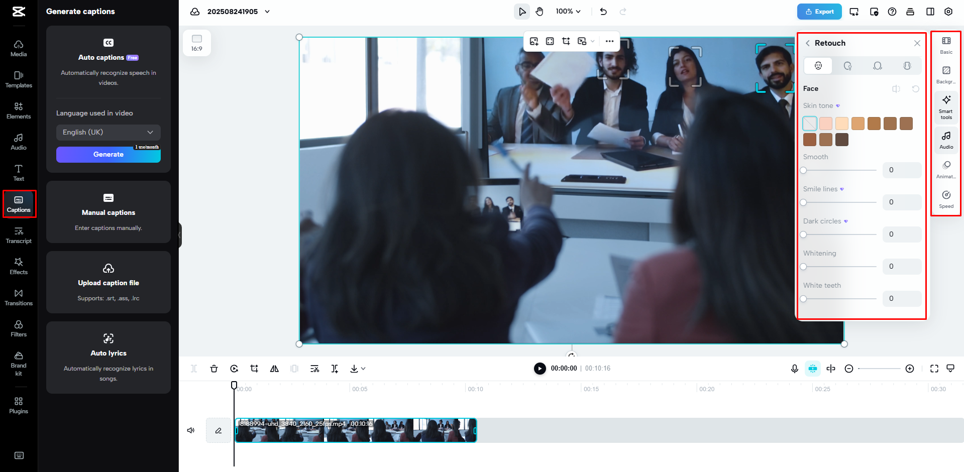 CapCut Web ile video sunumunu düzenleme