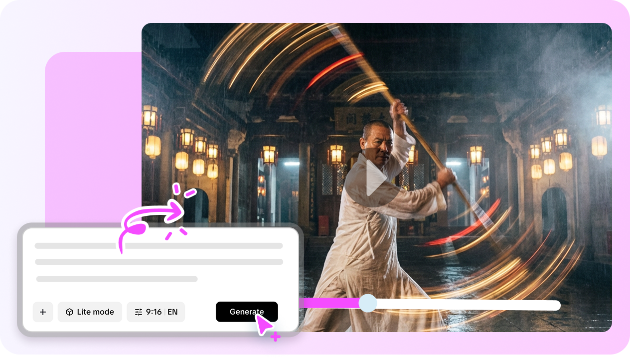 Prompt to video generation