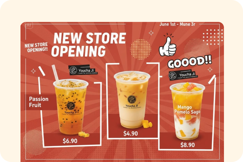 Generador de arte pop de Dreamina para carteles y folletos