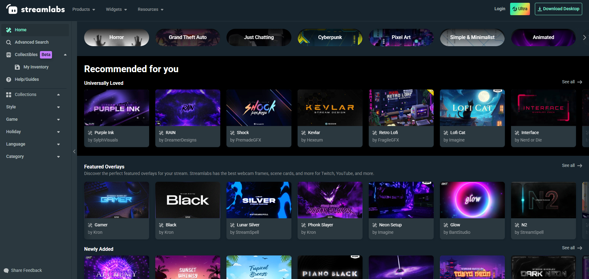 free twitch overlays for streamlabs