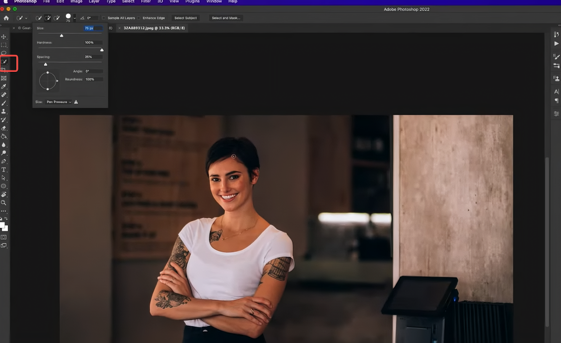 Use the Quick Selection Tool in Photoshop