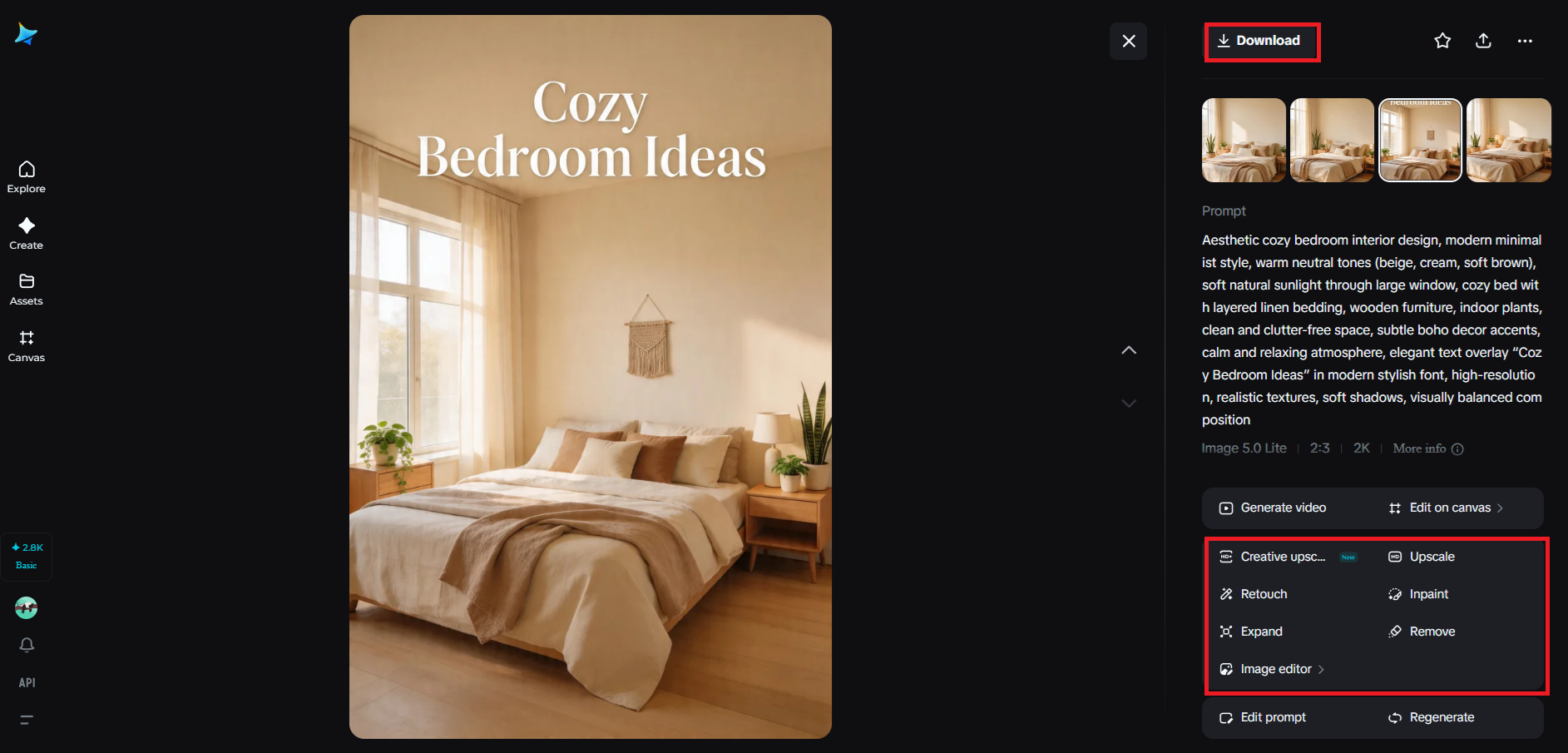 Refine and download your Pinterest pin