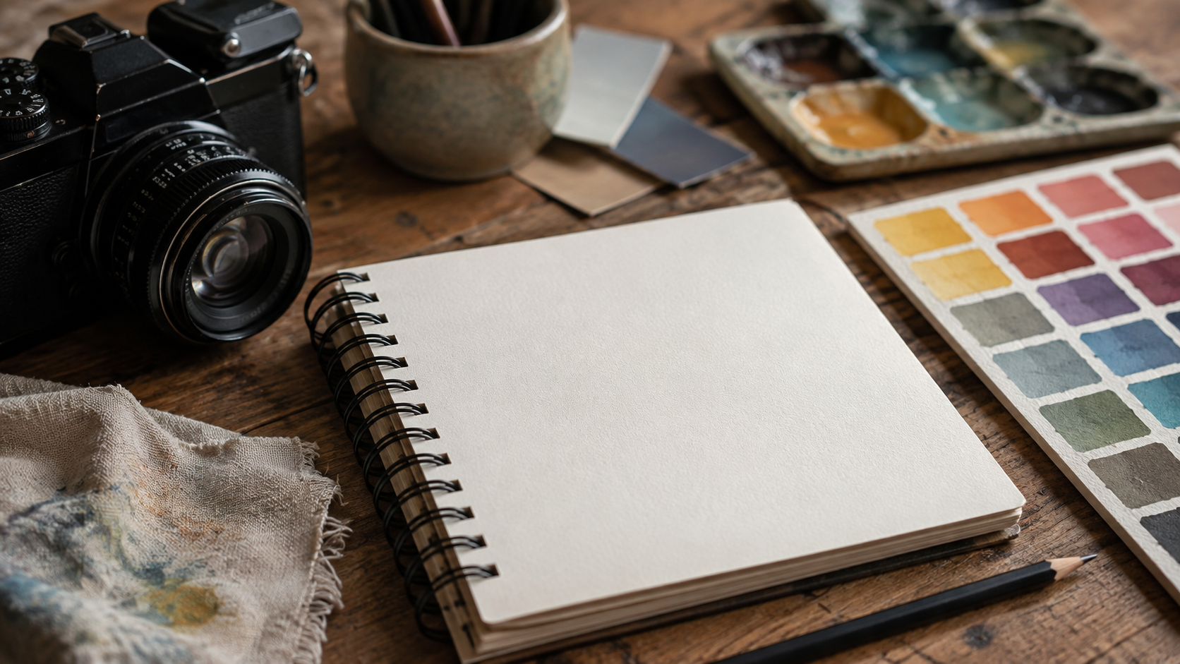 Camera and Sketchbook Desk for gemini omni 1.1 flash prompts
