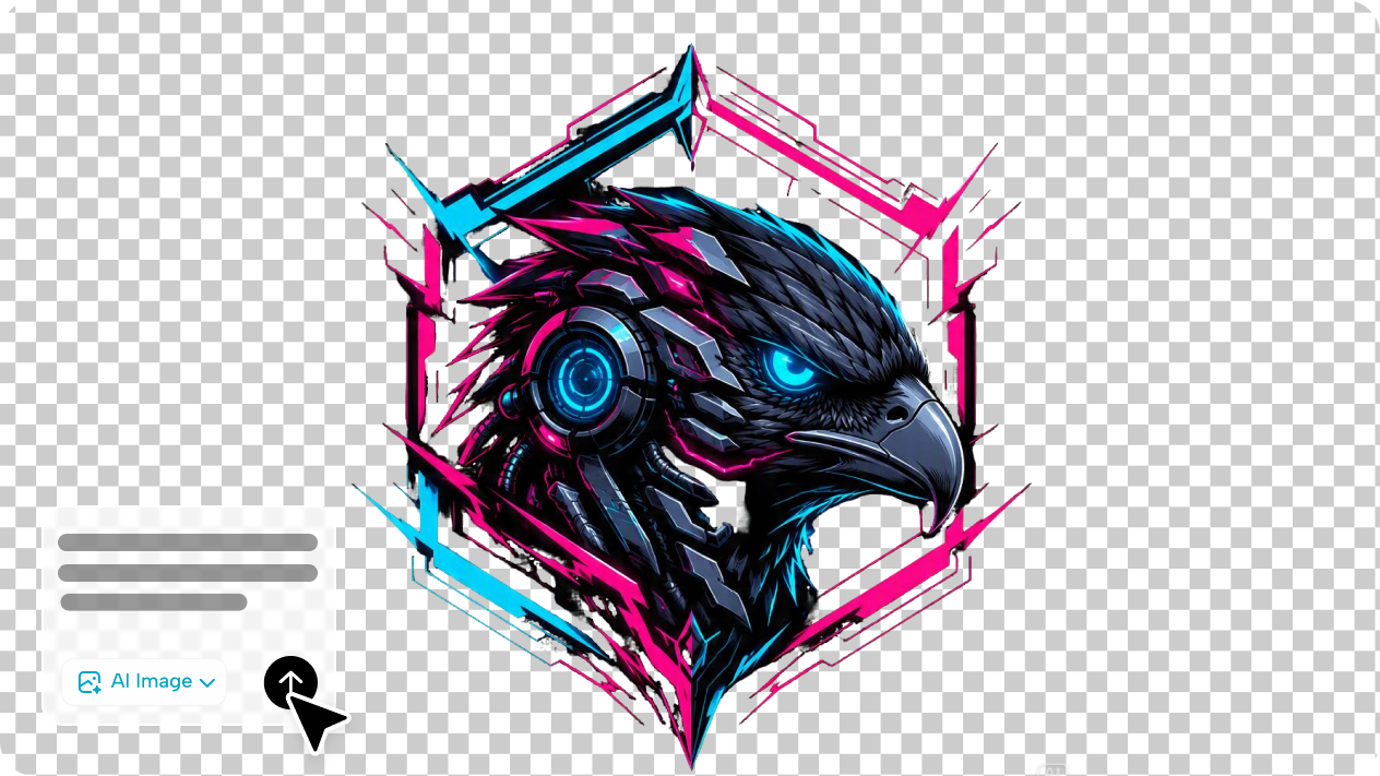 Generate transparent logos from text or images