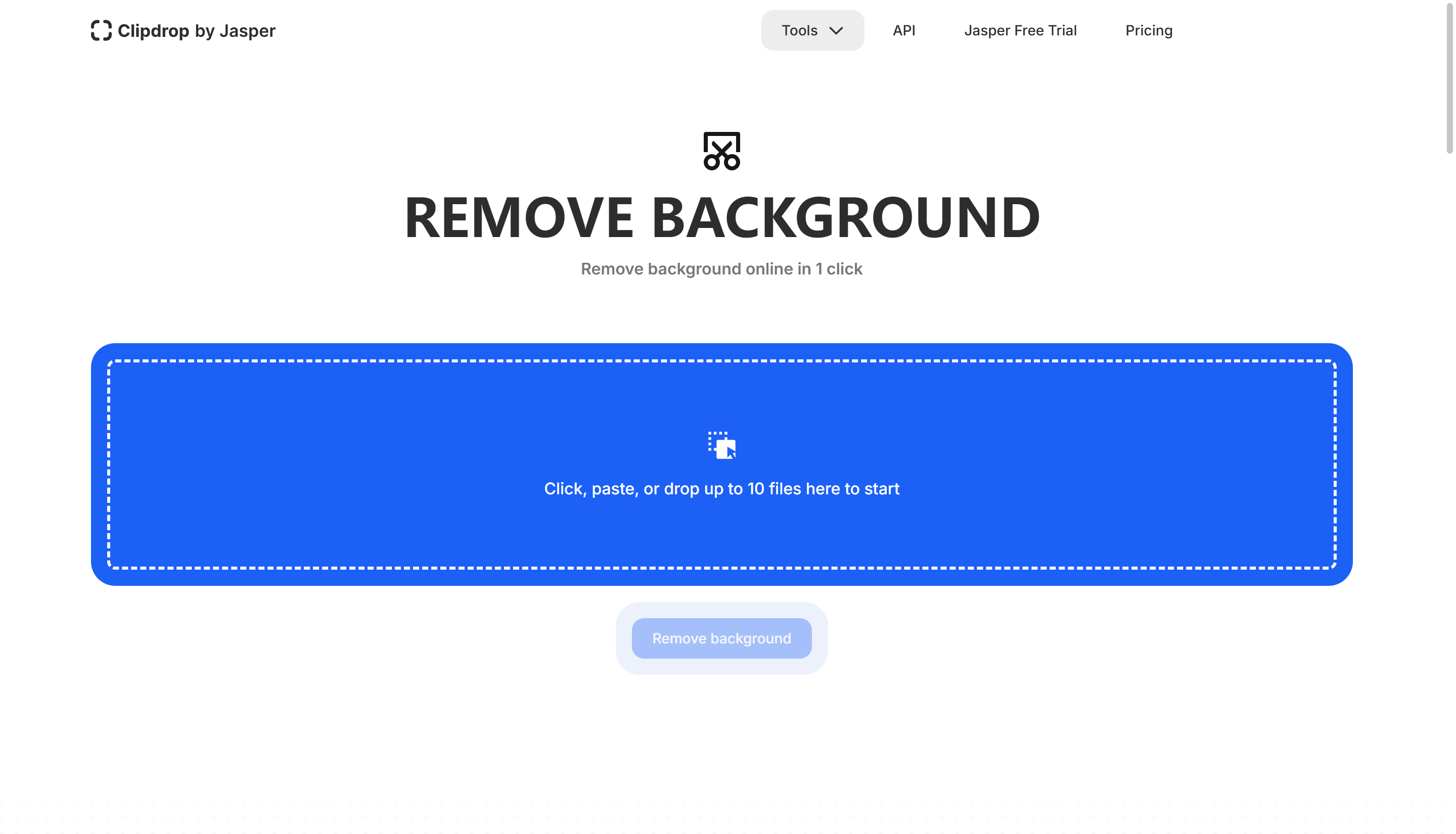 Memuat naik imej ke Clipdrop