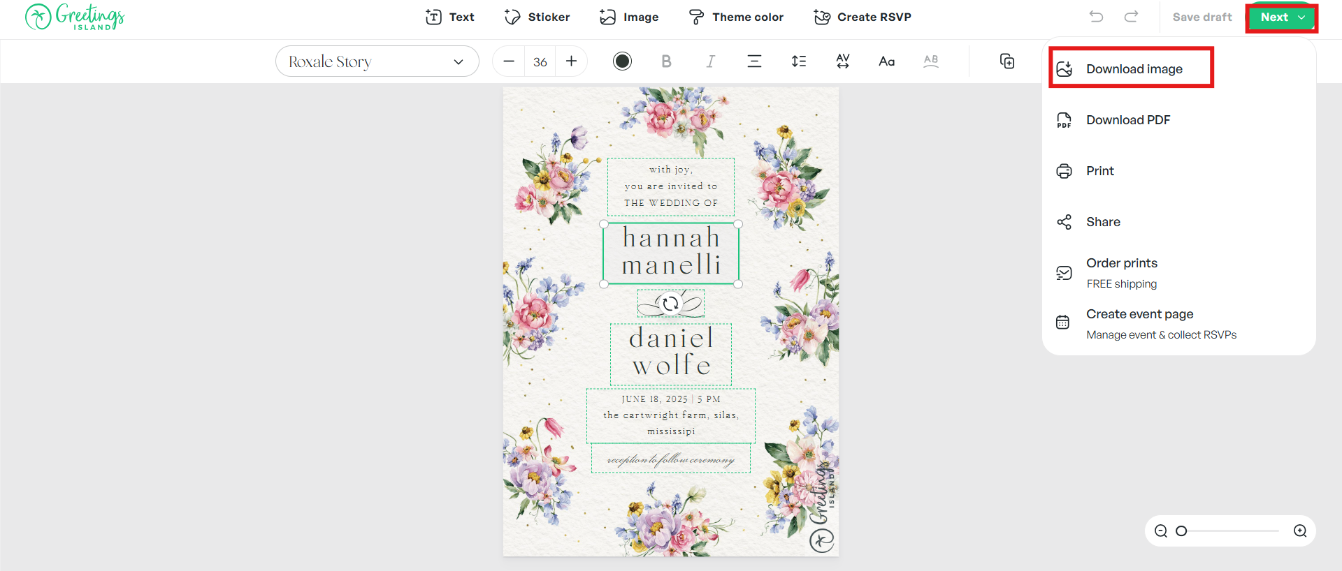 Download and save