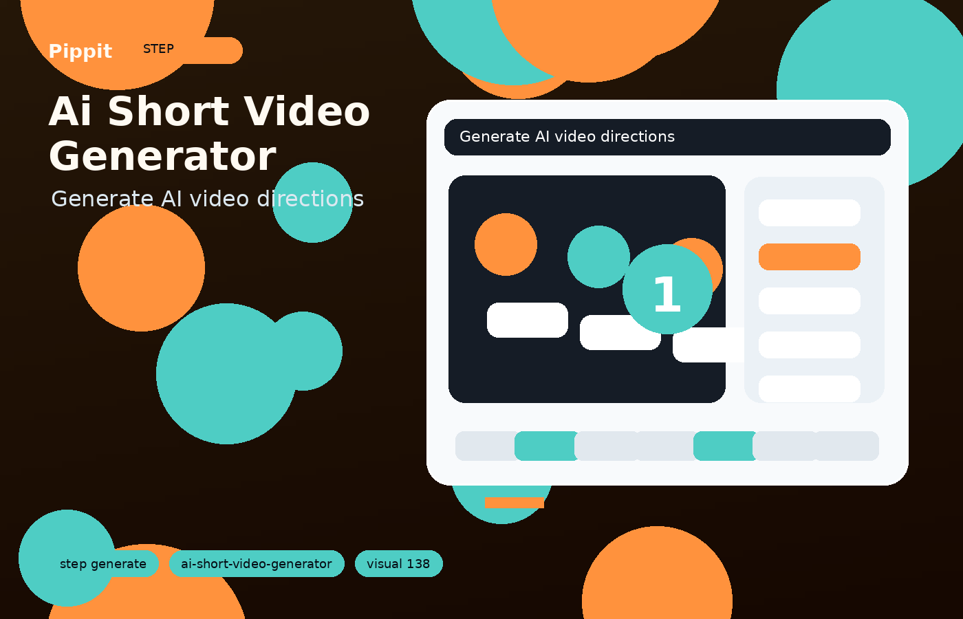 ai short video generator generation workflow in Pippit