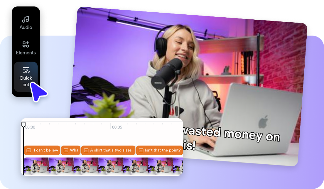 Seamlessly transcribe audio to text from videos 