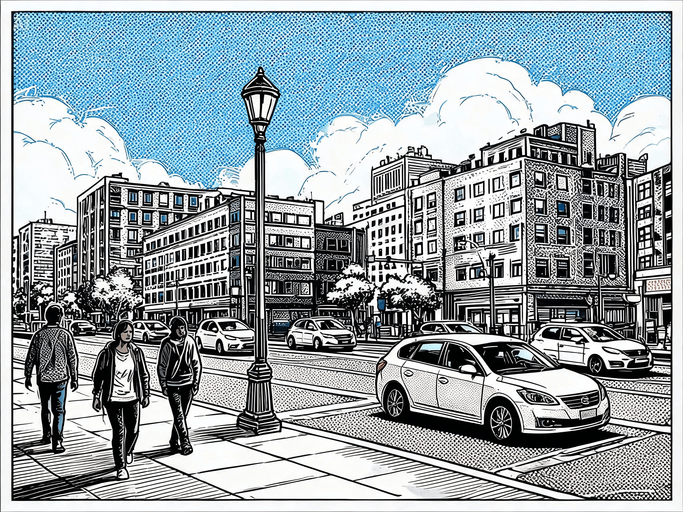 Convert travel scenes into panel art