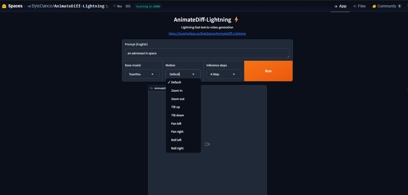 Input prompt and adjust settings