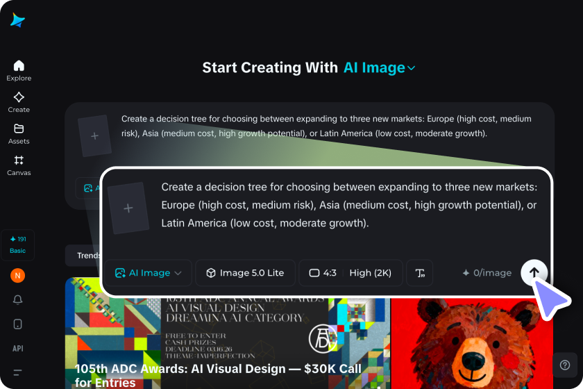 Describe your decision scenario and tree structure