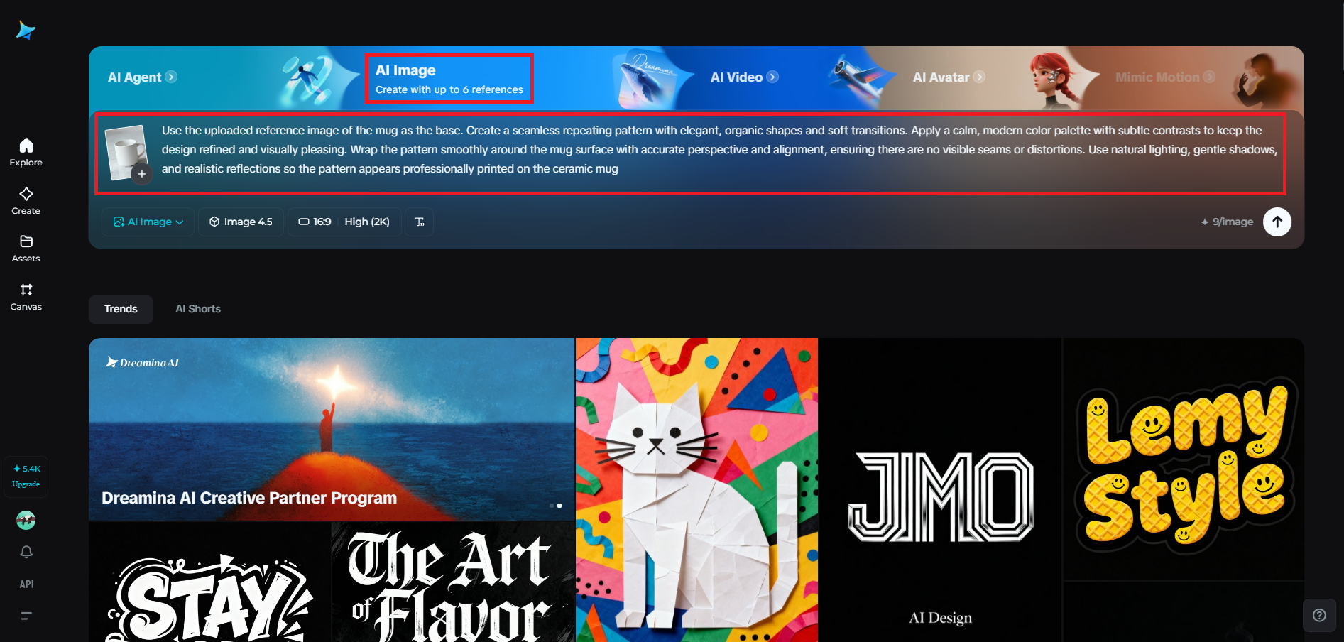 Upload your reference image and write a clear prompt