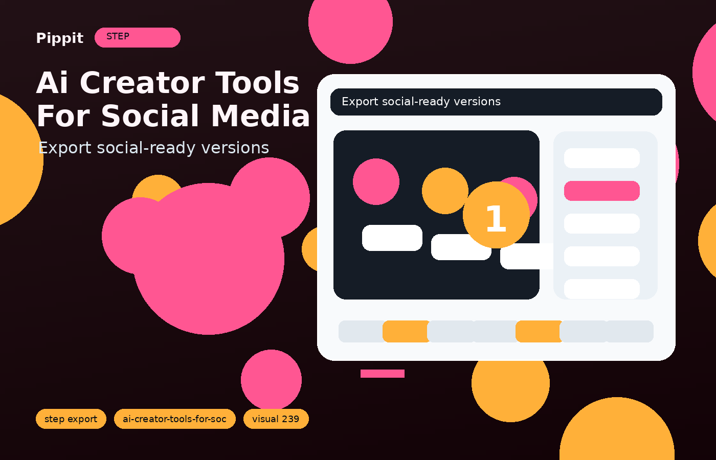 ai creator tools for social media export and variants workflow in Pippit