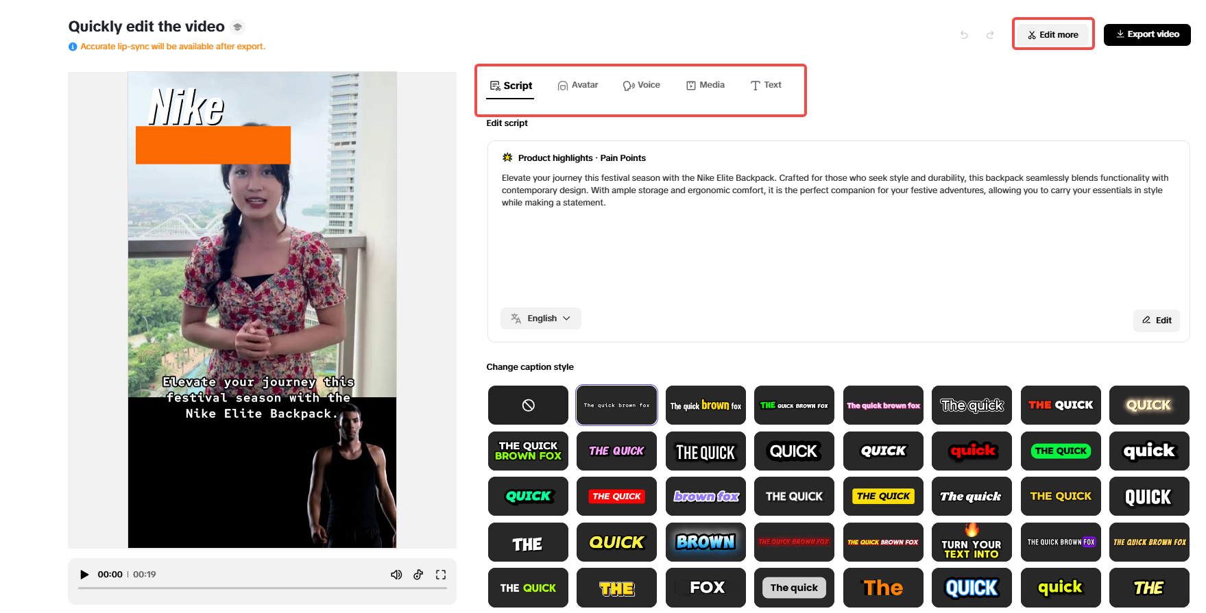 Edit your video