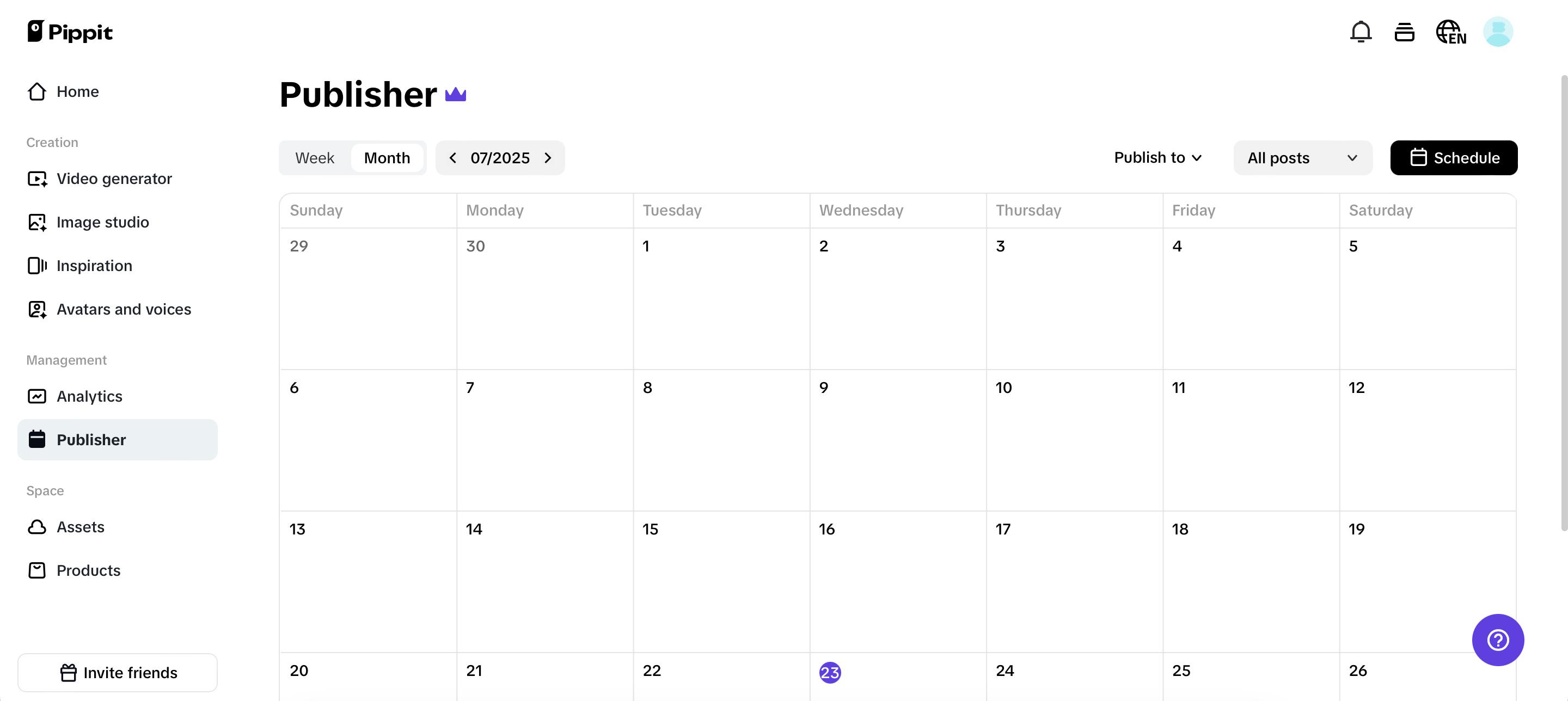Postagem automática e análises
