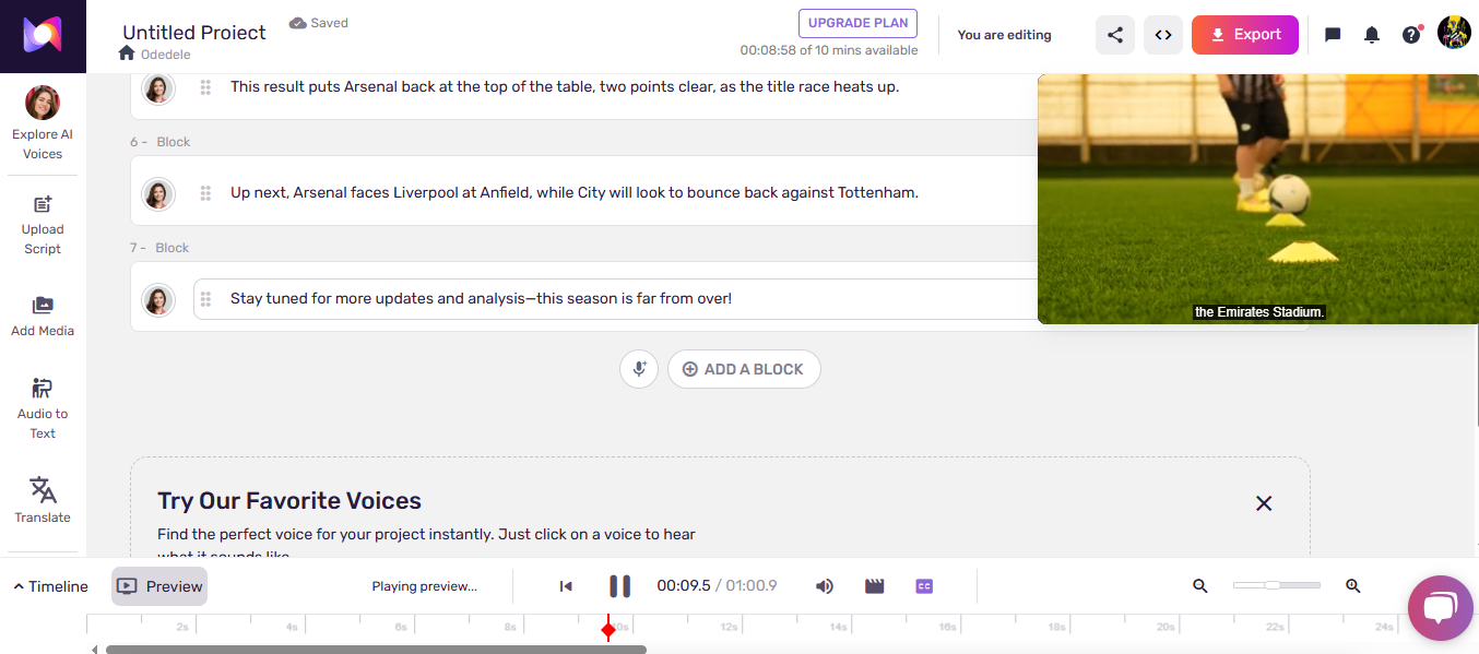 gerador de voz por IA