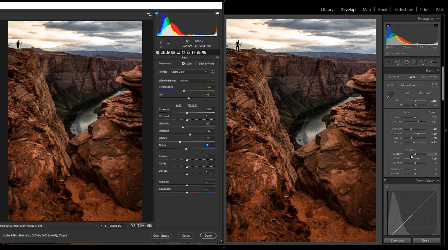 Adobe camera raw in Photoshop