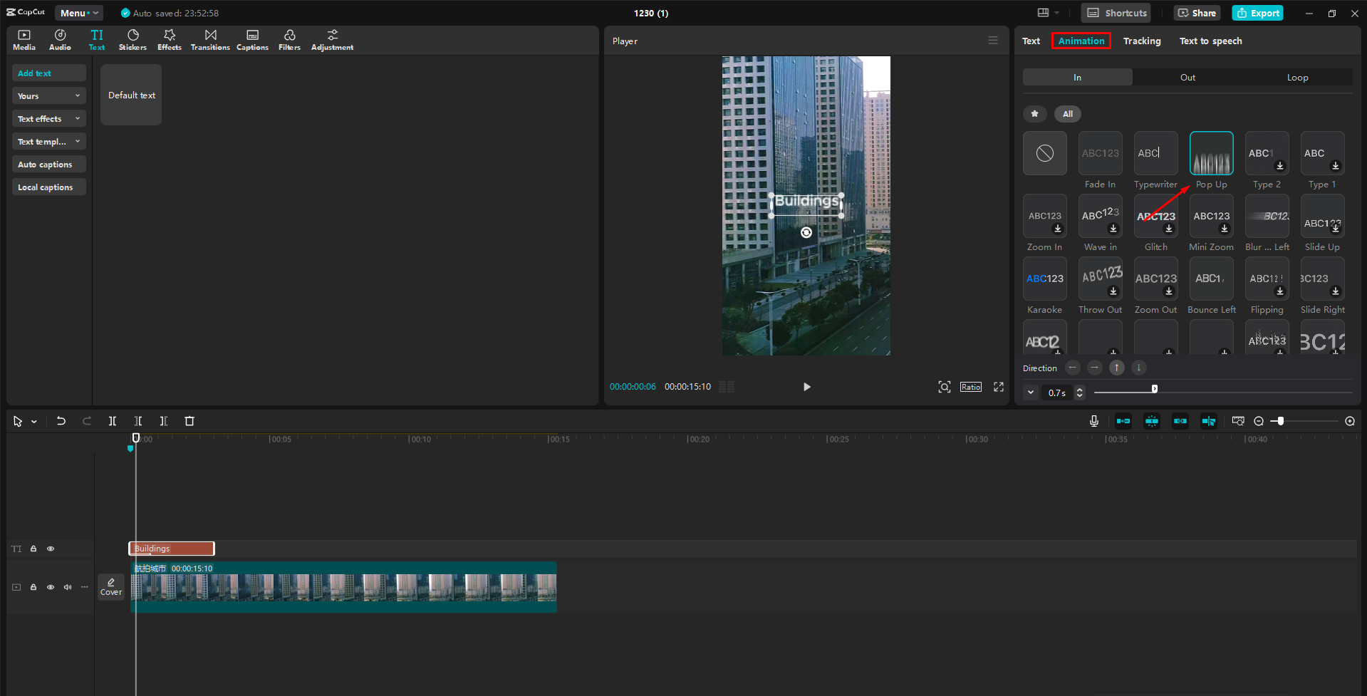 Schnittstelle des CapCut Desktop-Video-Editors - eine einfache Möglichkeit, kurze Videos für YouTube zu bearbeiten