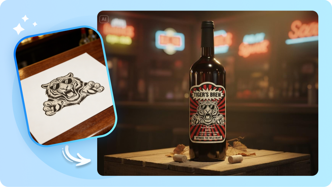  Transform existing designs into premium wine labels