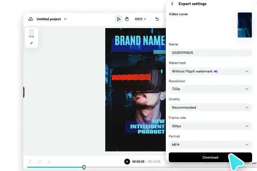 Export your video